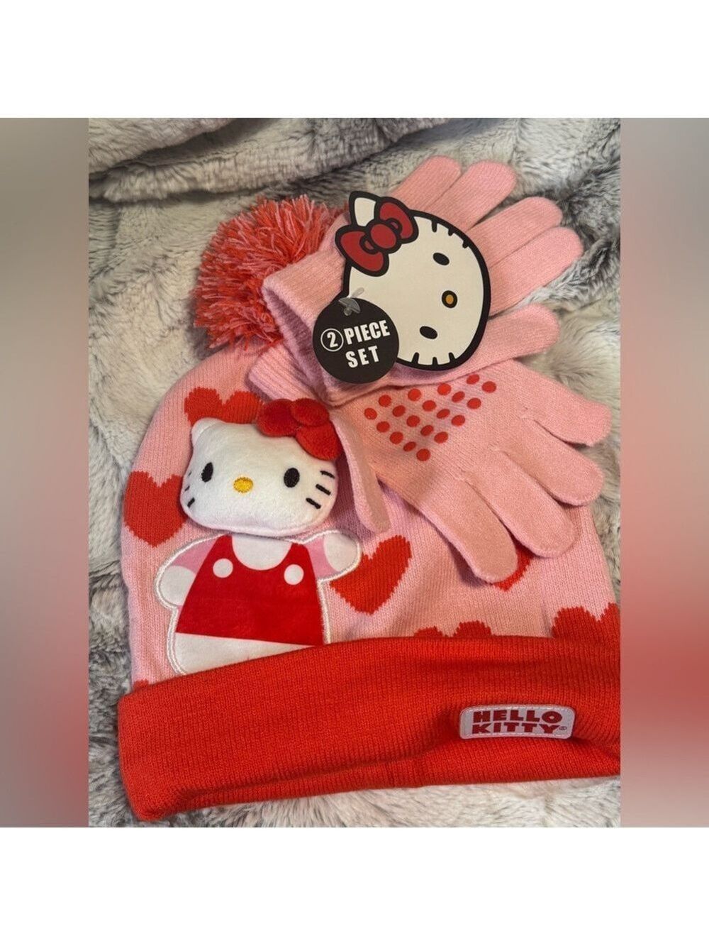 Sanrio/Hello Kitty - Two Piece Toboggan & Glove Set - KIDS - BRAND NEW